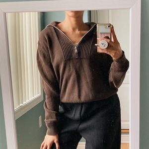 SOLD 🌼 Brown Mexx 3 quarter zip
